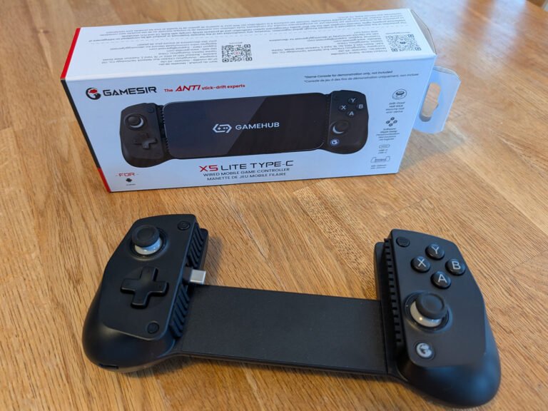 The GameSir X5 Lite USB-C game controller, designed for mobile gaming in the UK, with its compact design and user-friendly interface, providing a more enjoyable and precise gaming experience