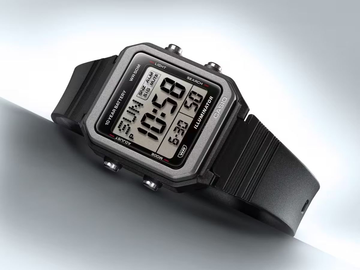 Featured image of Casio W221H-1AV and W221H-8AV digital watches, showcasing their sleek design and square LCD display with LED backlight, perfect for those seeking affordable and feature-rich timepieces in the UK, with a focus on Casio digital watches.
