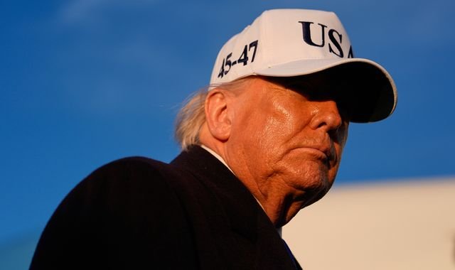 A dramatic image of a military strike, with a caption describing the island strike and its implications for global politics, including the use of military force and the potential consequences for international relations, with a focus on Trump's behaviour and the complex situation