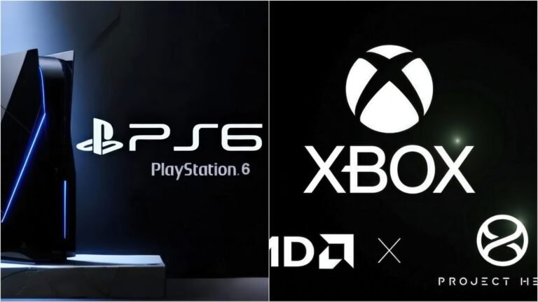 A descriptive image of the PS6 and Xbox Next consoles, showcasing their sleek designs and impressive specs, with a focus on the primary keyword, PS6