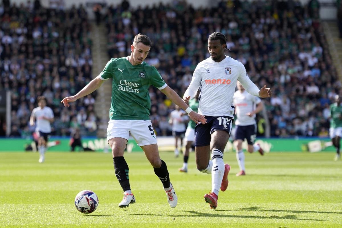 Plymouth Argyle players in action