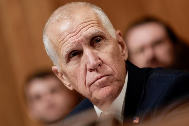 Thom Tillis, a seasoned politician, is known for his unapologetic approach to politics, making headlines with his candid remarks and fiery outbursts, including a scathing critique of Noem and a decision to break with Trump, leaving a lasting impact on the political landscape