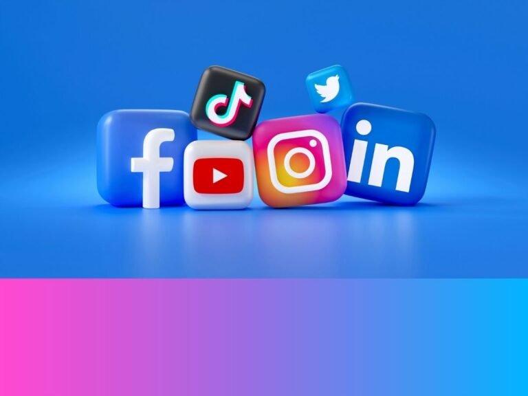 A person holding a smartphone with a concerned expression, surrounded by social media icons and a blurred background of the UK cityscape, highlighting the impact of smartphones and social media on cognition