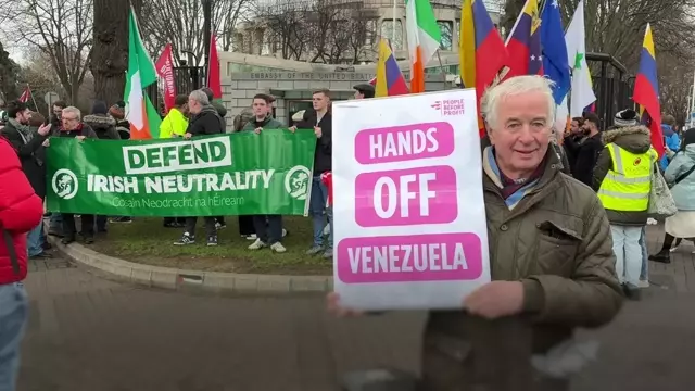 Venezuelan protest in Dublin city centre