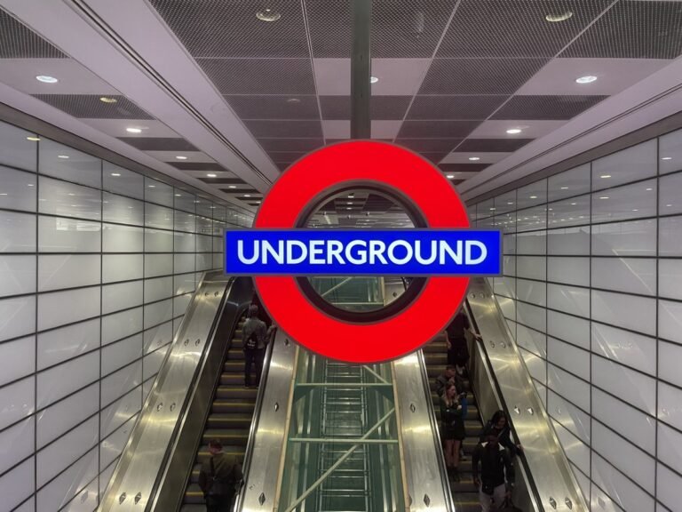A sombre scene at Euston Underground station after a woman died following a rush-hour incident on the tracks, highlighting the importance of underground safety and transport safety measures