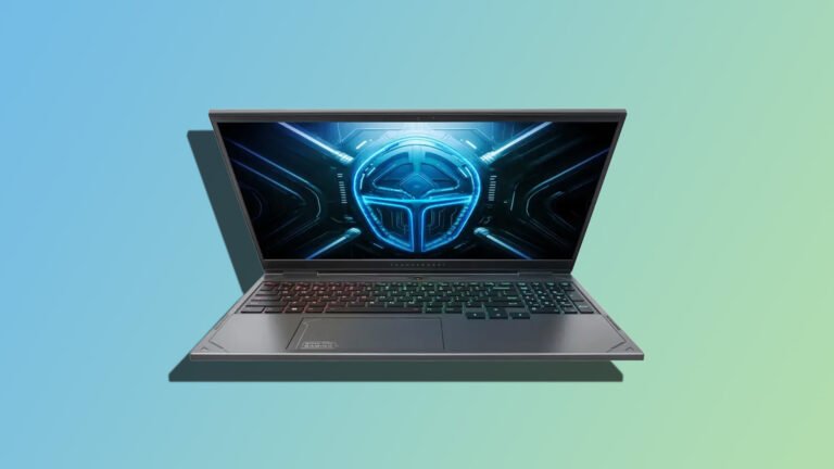 The ThundeRobot Radiant 16 gaming laptop features a stunning 4K display, powered by the NVIDIA GeForce RTX 5080 GPU with 16GB VRAM, delivering unmatched gaming performance and graphics, available in the UK