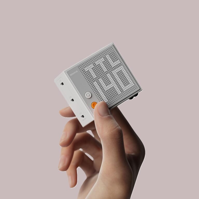 Sharge 140W MacBook charger with dot-matrix display and foldable prong, available in the UK with exclusive deals and discounts, perfect for charging MacBook and other devices