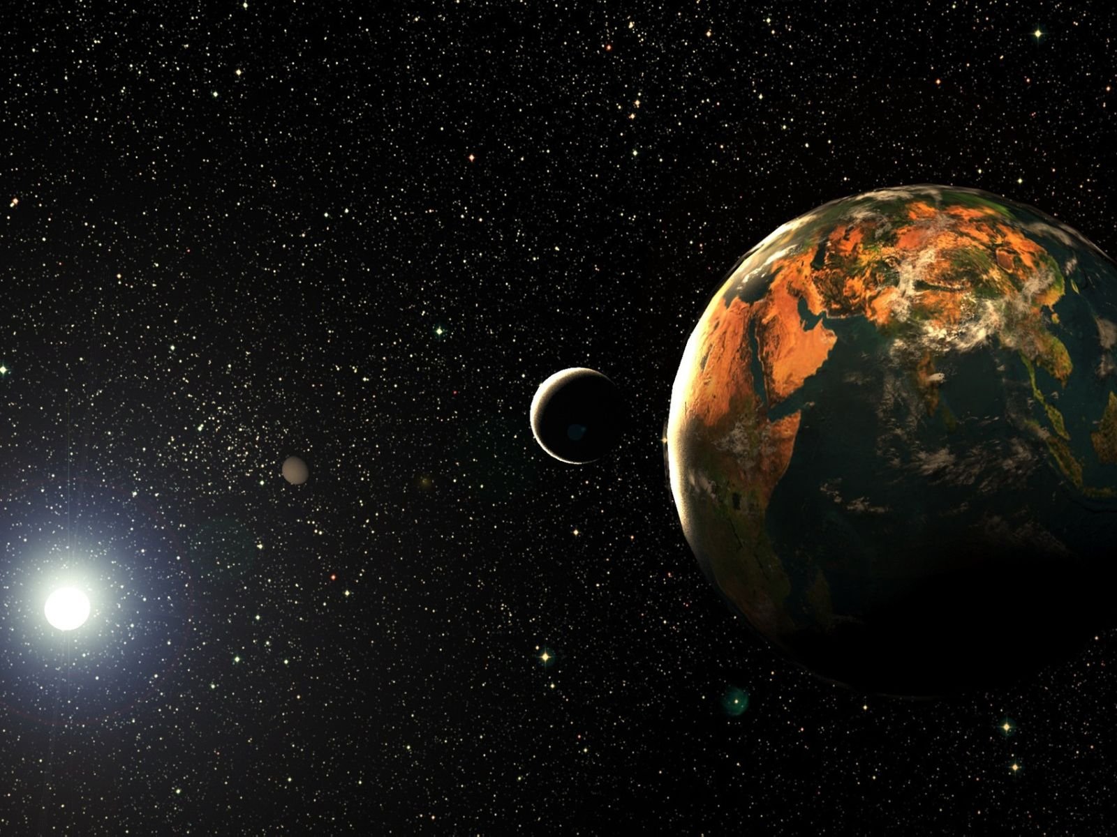 Astronomers in the UK studying the night sky, searching for exoplanets that could harbour life, with a telescope in the foreground