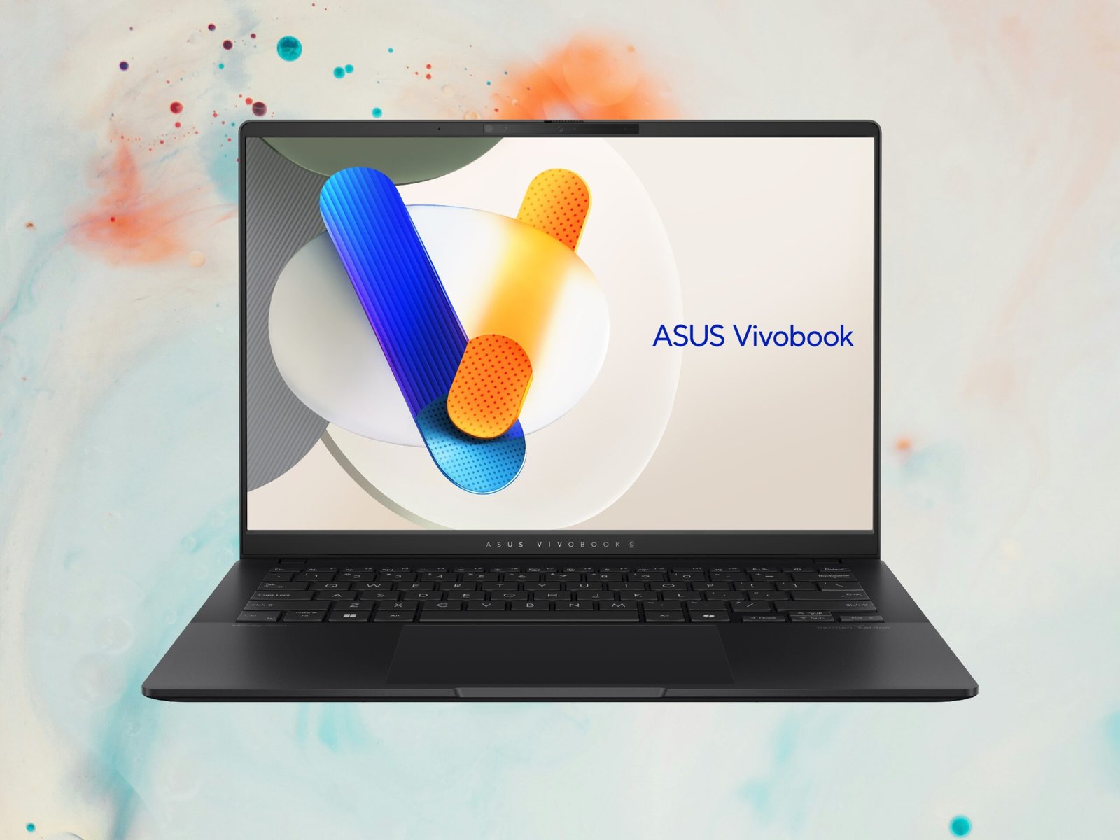 Asus Vivobook S14 laptop with 120Hz OLED display, featuring a sleek design and exceptional performance, perfect for UK users seeking a high-quality device