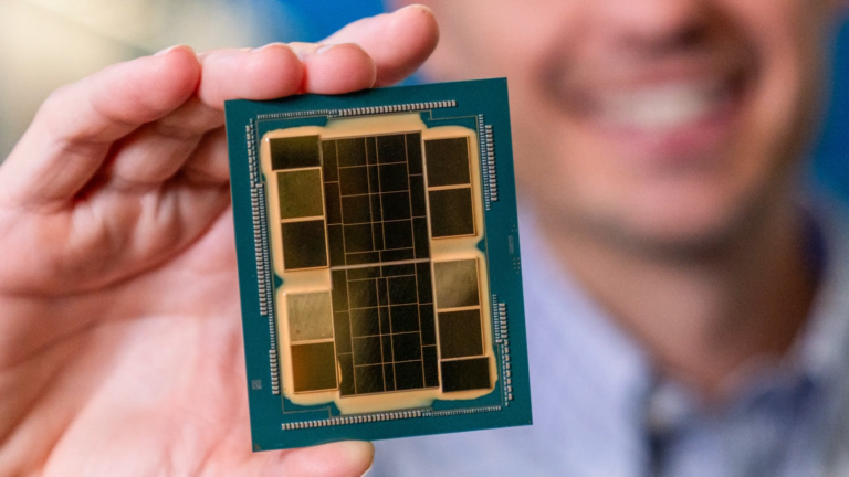 Advanced packaging technology being used in a UK-based tech facility, with Intel's EMIB and TSMC's CoWoS being compared in terms of performance and efficiency, highlighting the growing importance of this technology in the UK's thriving tech industry