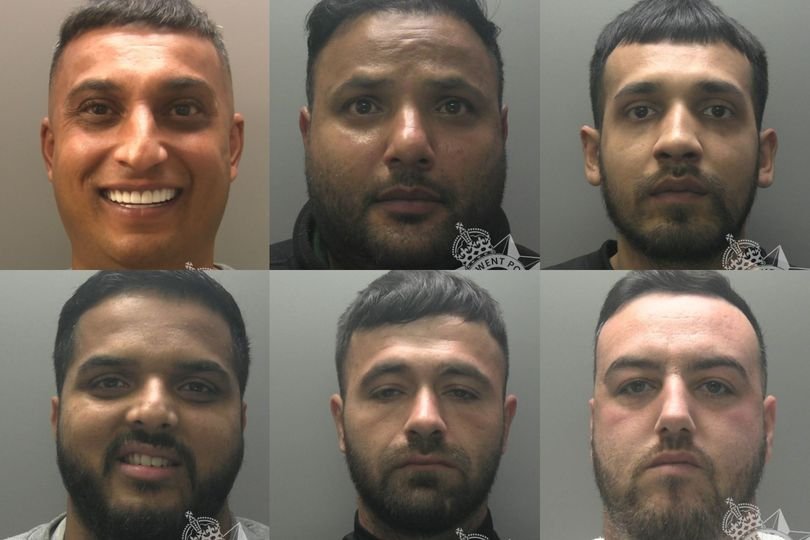 A smiling crime boss, surrounded by stacks of cash and drug paraphernalia, highlighting the shocking truth of his £30,000 benefits scam amidst a lucrative £8m drug gang, with a focus on the primary keyword 'crime boss'