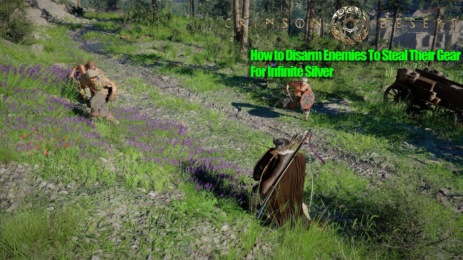 Mastering Crimson Desert: UK Gamers' Guide to Disarming Enemies for Infinite Silver 1 A screenshot of a character in Crimson Desert disarming an enemy, with the enemy's weapon falling to the ground, set against the backdrop of the game's vast, colour-rich landscape, highlighting the primary keyword of disarming enemies