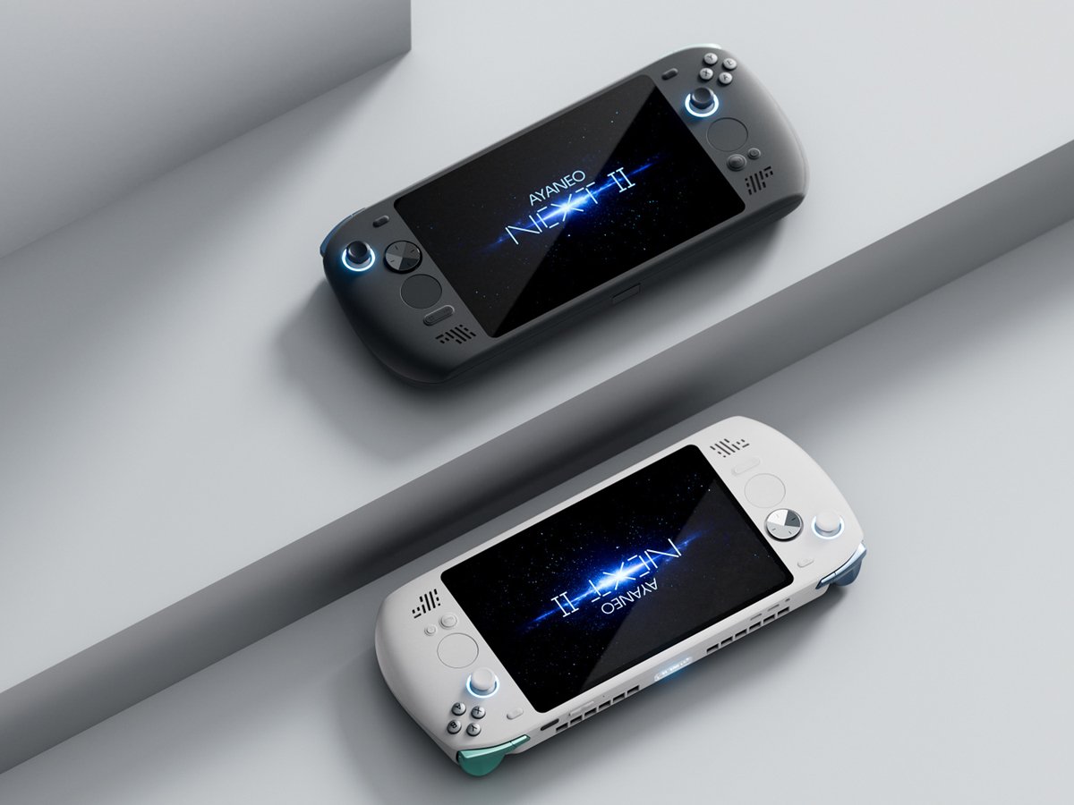 Ayaneo Next 2 Windows Handheld Sales Suspended in the UK Due to Rising Costs 1 Ayaneo Next 2 Windows handheld device with a colour screen, showcasing its sleek design and features, highlighting the impact of rising component costs on the UK gaming market