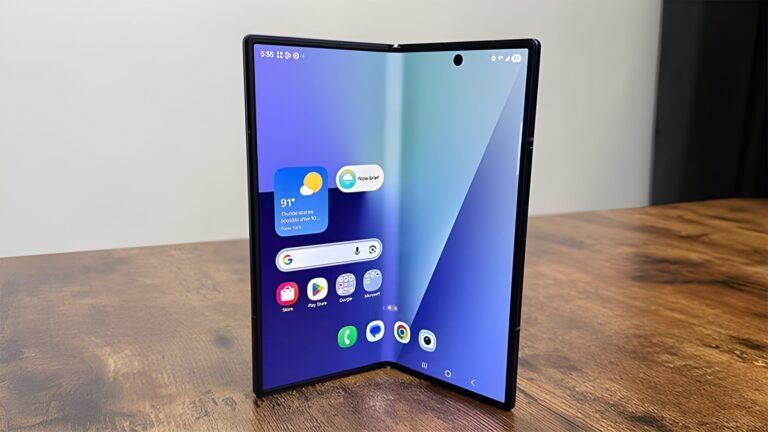 The Samsung Galaxy Z Fold 8 features a near-crease-free display and a sleek design, making it a must-have device for many UK users, with the primary keyword being Samsung Galaxy Z Fold 8