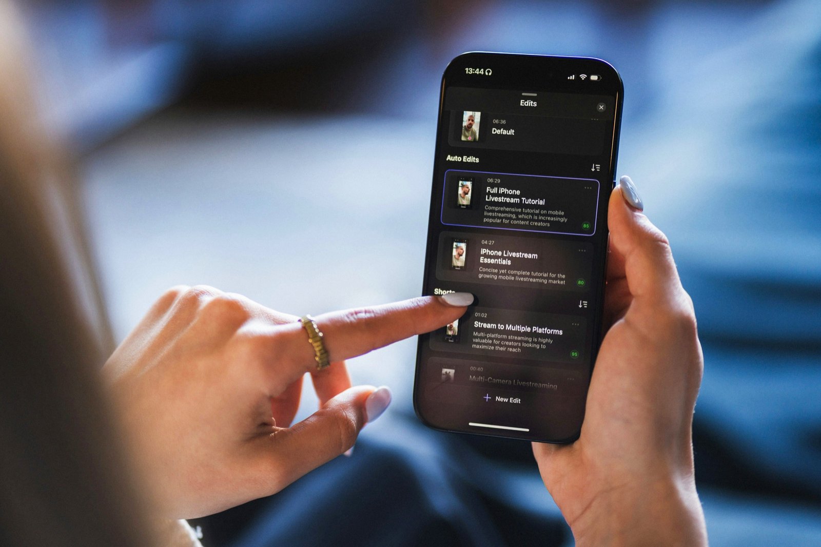 Apple's Siri app on an iPhone, with a UK cityscape in the background, showcasing the AI-powered personal assistant in action