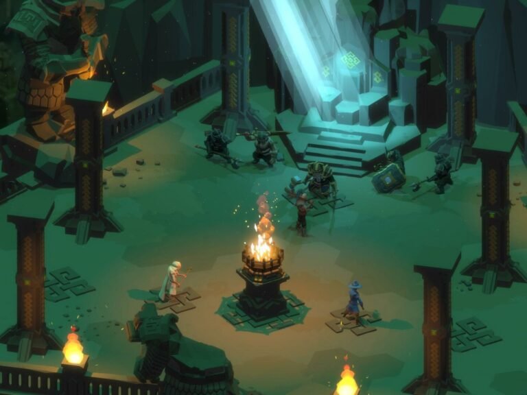 Stolen Realm featured image, a turn-based tactical RPG with a procedurally generated map, set in a fantasy world with six heroes on a quest to find their missing father, with over 700 items to discover and choices that impact the adventure