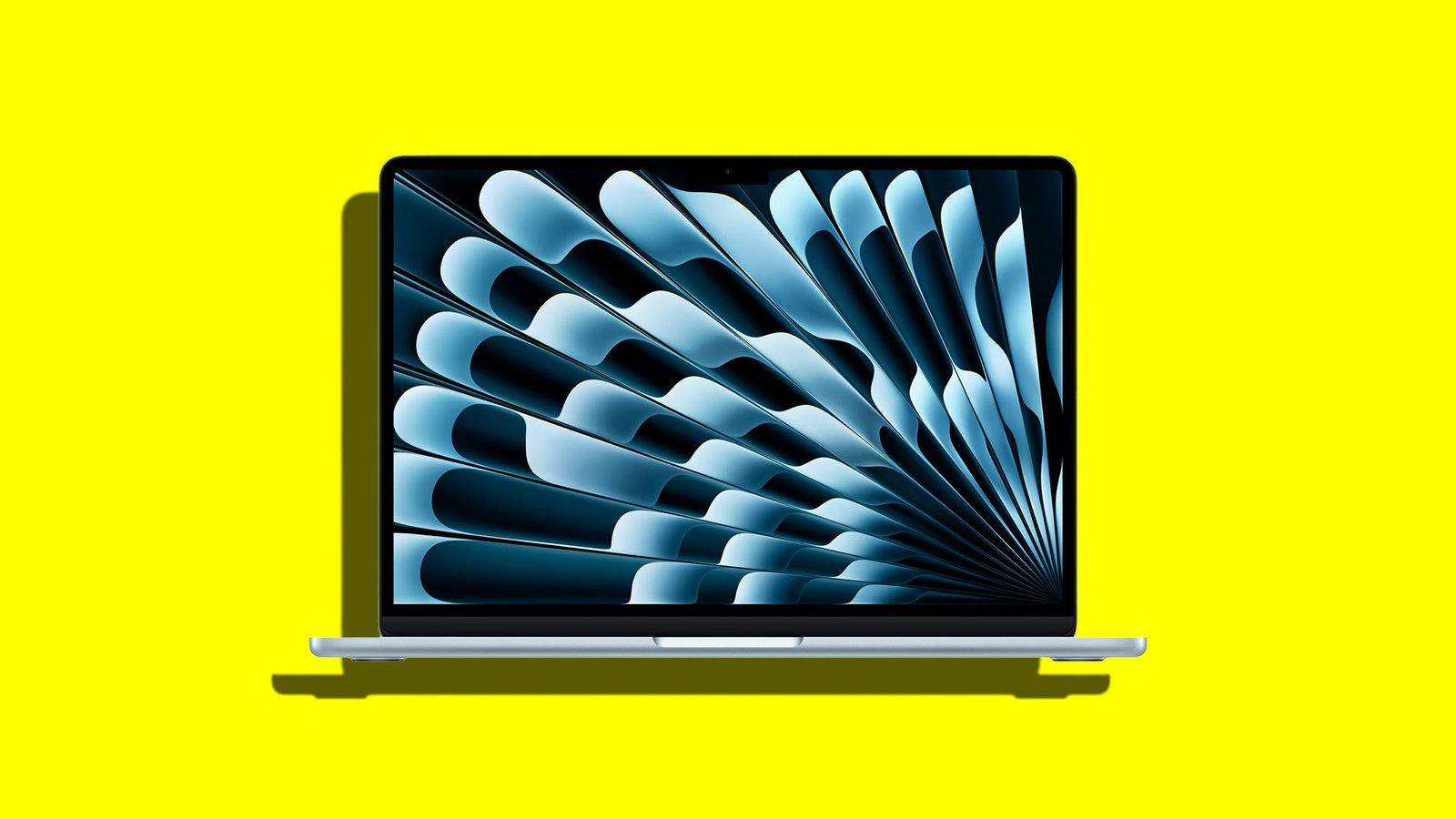 A 13-inch M4 MacBook Air laptop on a desk, showcasing its sleek design and vibrant colour display, available on Amazon UK with a £250 discount, perfect for those looking for a high-quality laptop at an unbeatable price