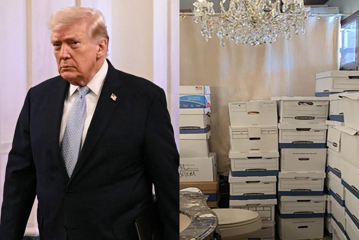 Donald Trump holds a classified document, with a top-secret map in the background, as the DOJ memo reveals damning evidence of his behaviour regarding sensitive information, in a story that will have significant implications for the former US President and his associates, with the primary keyword being Trump classified documents