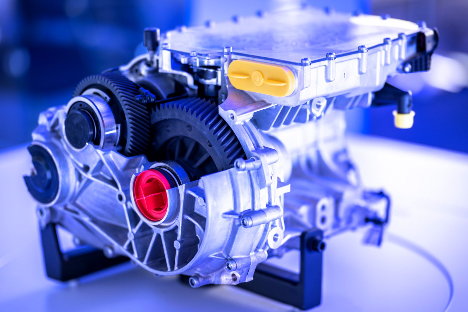 A German car factory, with a sign reading 'Closed' in the foreground, highlighting the impact of Chinese imports and US slump on the UK automotive industry