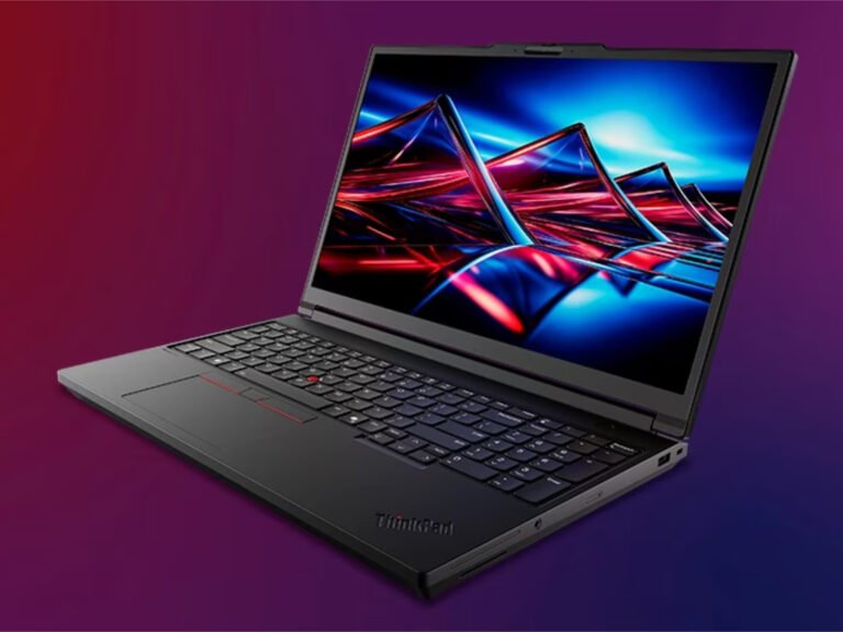 Lenovo ThinkPad T16g Gen 3 laptop with 16-inch display and Nvidia GeForce RTX 5090 graphics card, featuring up to 128 GB RAM and a 99 Wh battery, perfect for professionals and gamers in the UK