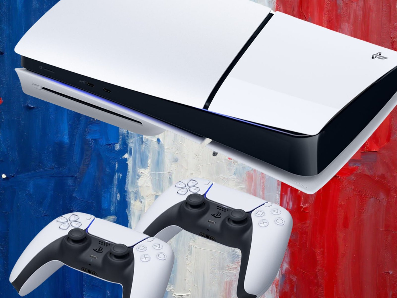A close-up of a PS5 console with a worried gamer in the background, highlighting the potential price increase and its impact on the UK gaming community, with a focus on the PS5 and PS5 Pro