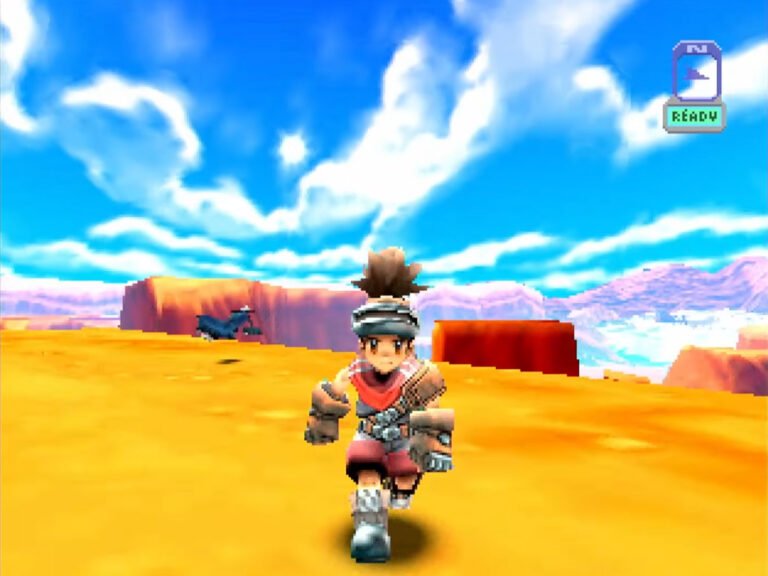 A screenshot of the open-world game Junkrunner 64 on Nintendo 64, showcasing its vast, expansive environment and Skyrim-size scale, with a mix of colour and vibrancy, set in the UK gaming scene