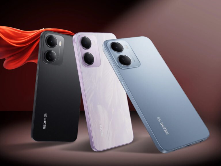 Xiaomi's Redmi 15A 5G budget smartphone with 5G connectivity, featuring a 120 Hz display and a long-lasting battery, available in the UK with updates until 2032, showcasing the device's colour options and design