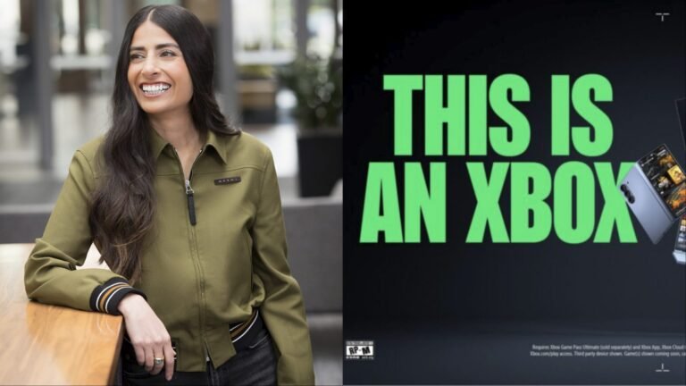 Asha Sharma, Xbox boss, leading the rebranding effort in the UK, focusing on creating a more immersive gaming experience with the Xbox console and accessories
