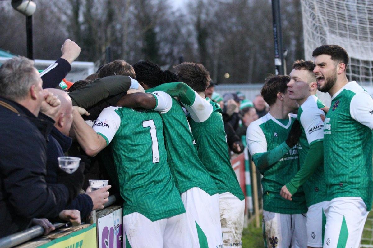 Northwich Victoria football team in action