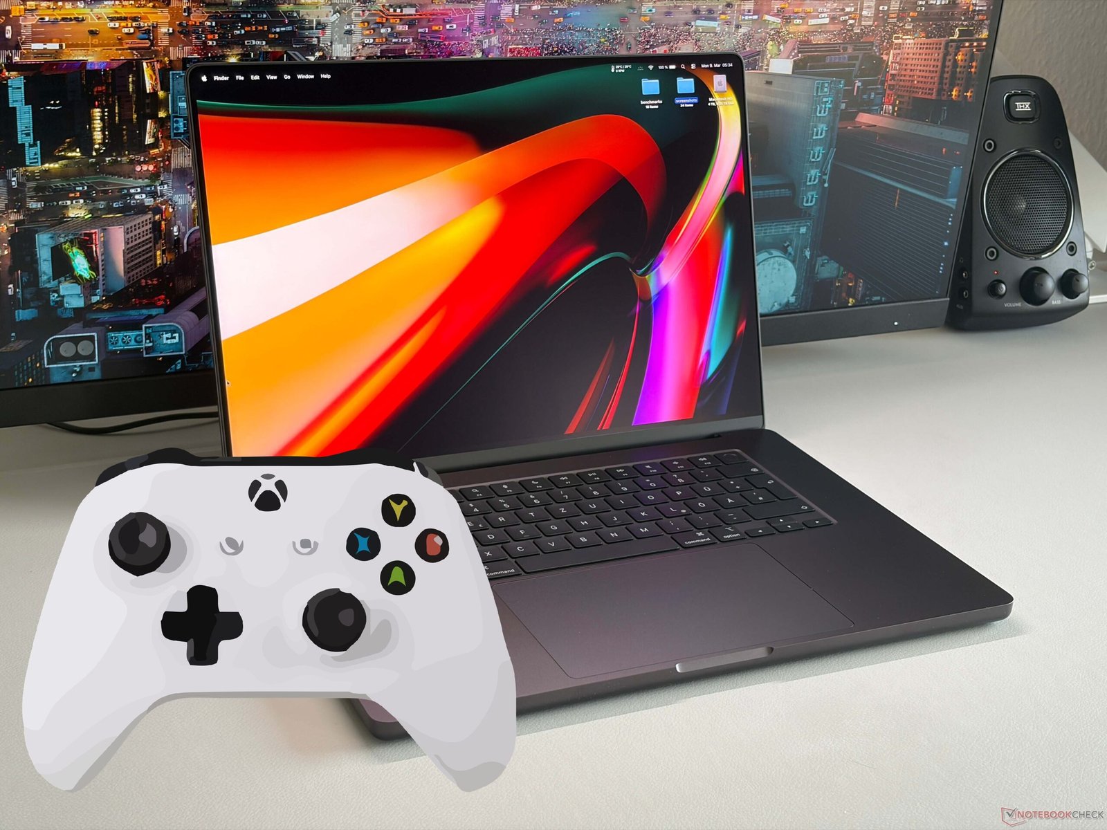 The Apple M5 Max chip, featuring a 40-core GPU, enables smooth gaming experiences in Windows games, including AAA titles, through emulation, in the UK