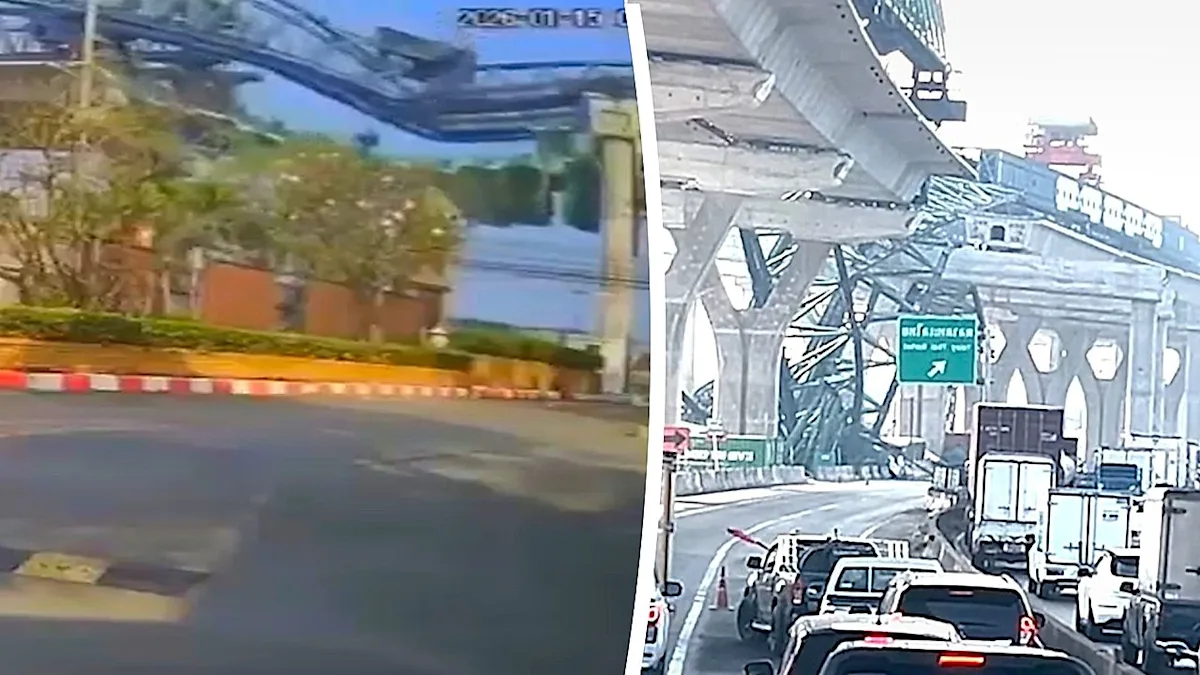 Crane collapse in Thailand kills two