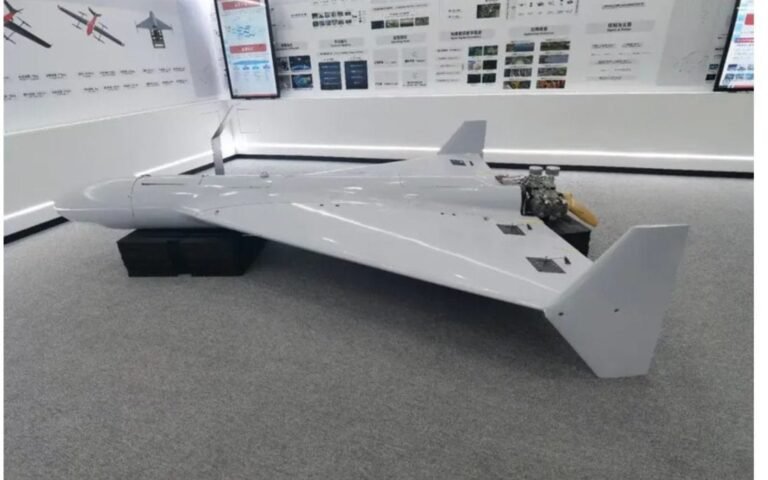 Iranian drone in flight, showcasing the country's advancing military capabilities and covert network, with a focus on drone army reconstruction and defence mechanisms, highlighting the primary keyword of Iran drone army