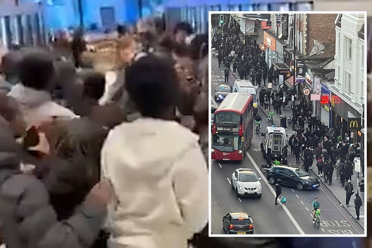 A group of teenagers gathering in a park in Clapham, with a mix of concerned and frightened expressions on their faces, as the community struggles to cope with the aftermath of the riots and the behaviour of these young individuals, with a focus on Clapham riots