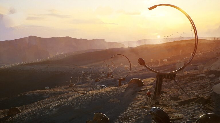 A group of game developers working together, with a large screen displaying a game in the background, showcasing the use of AI in game development in the UK, with the primary keyword being AI in game development