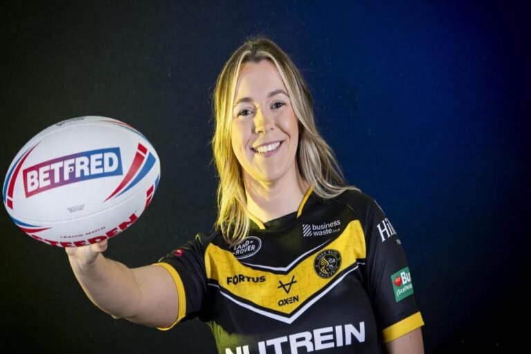 York Valkyrie player in action in the Super League