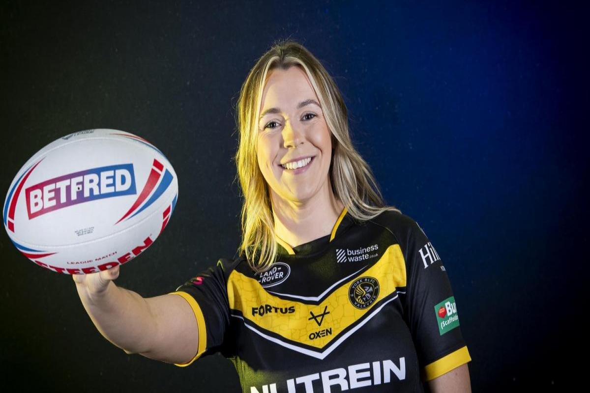 York Valkyrie player in action in the Super League