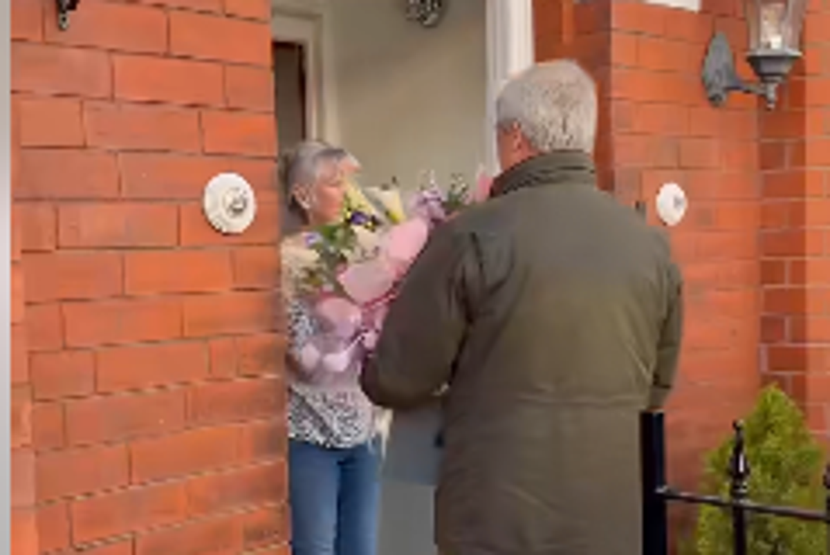 A photograph of a person holding an unpaid energy bill, with a disappointed expression, highlighting the impact of Reform UK's unfulfilled promise to pay energy bills for competition winners, with a subtitle describing the situation
