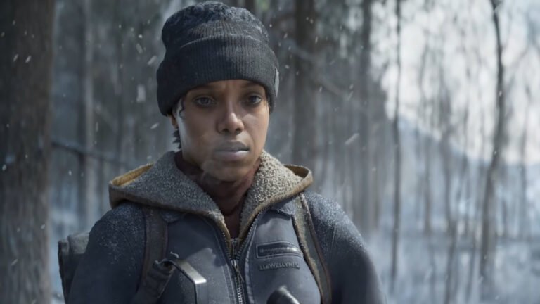 State of Decay 3 featured image, showing a character in a post-apocalyptic world, with a description of the game's survival and action elements, set in the UK