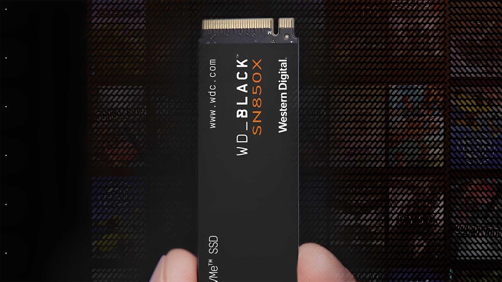 A close-up of a Western Digital SSD with a price tag, highlighting the significant price hike in the UK market, with a focus on SSD prices and UK PC hardware