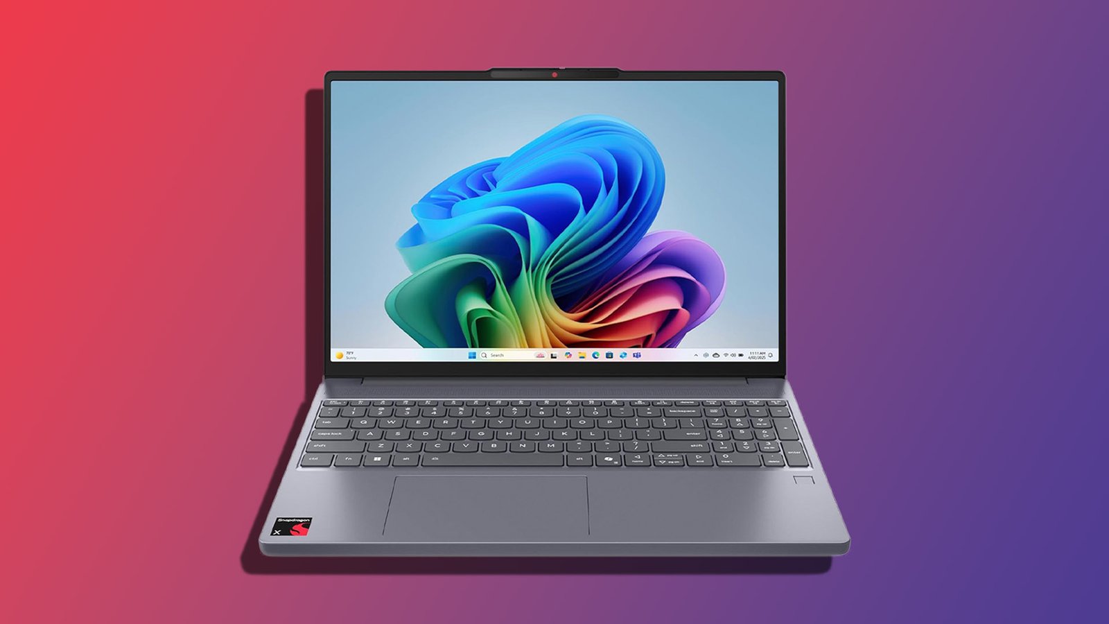 Lenovo IdeaPad Slim 3X laptop with a vibrant display, showcasing its colour accuracy and sleek design, perfect for everyday use in the UK, with a primary focus on Windows laptops and affordable devices