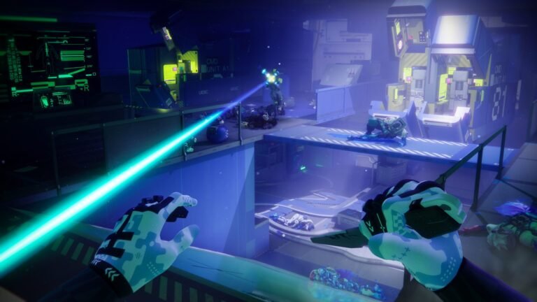 Marathon extraction shooter gameplay screenshot, showing a player in action, with a focus on buildcrafting and strategy, in the UK gaming scene