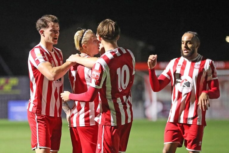 Bowers & Pitsea players celebrating their win