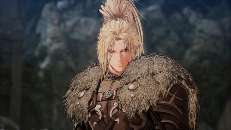 The First Berserker: Khazan gameplay screenshot, showing the game's protagonist fighting a boss in a dark fantasy world, with a Soulslike gameplay style and Dungeon and Fighter lore, available in the UK