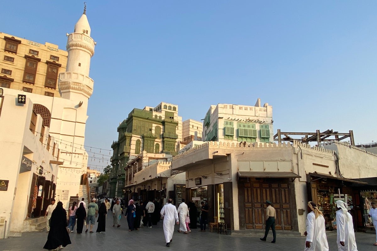 British Airways plane taking off from Heathrow Airport, with a scenic view of the Middle East in the background, featuring Dubai, Doha, and Tel Aviv destinations
