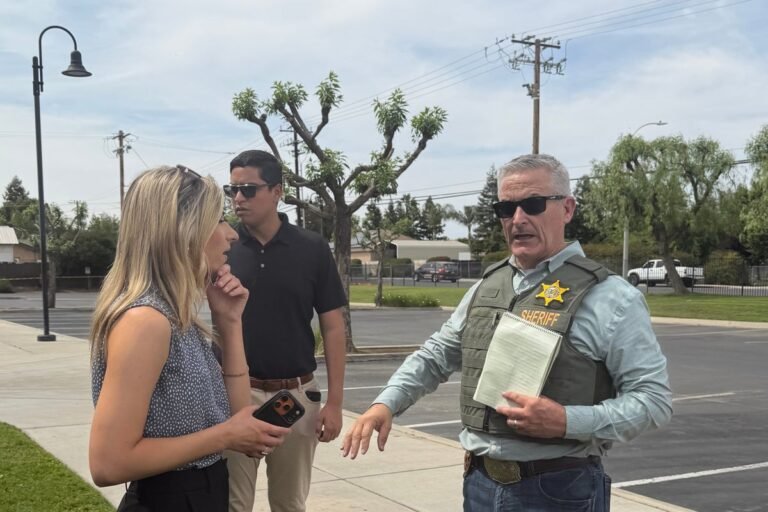 A sombre crowd gathers to pay their respects to the fallen California deputy, with a colourful array of flowers and tributes on display, as the community comes to terms with the tragic loss of a dedicated law enforcement officer, and the fatal end of the man responsible