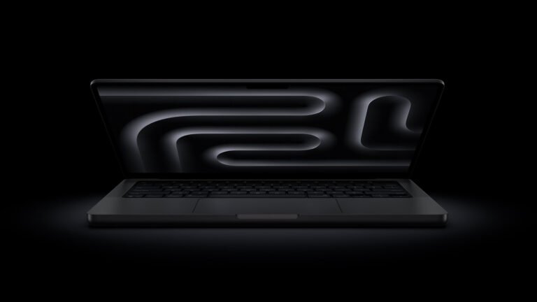 Featured image of the 14-inch M5 MacBook Pro in Space Black, showcasing its sleek design and vibrant display, perfect for UK residents seeking a high-performance laptop with a great price to performance ratio.