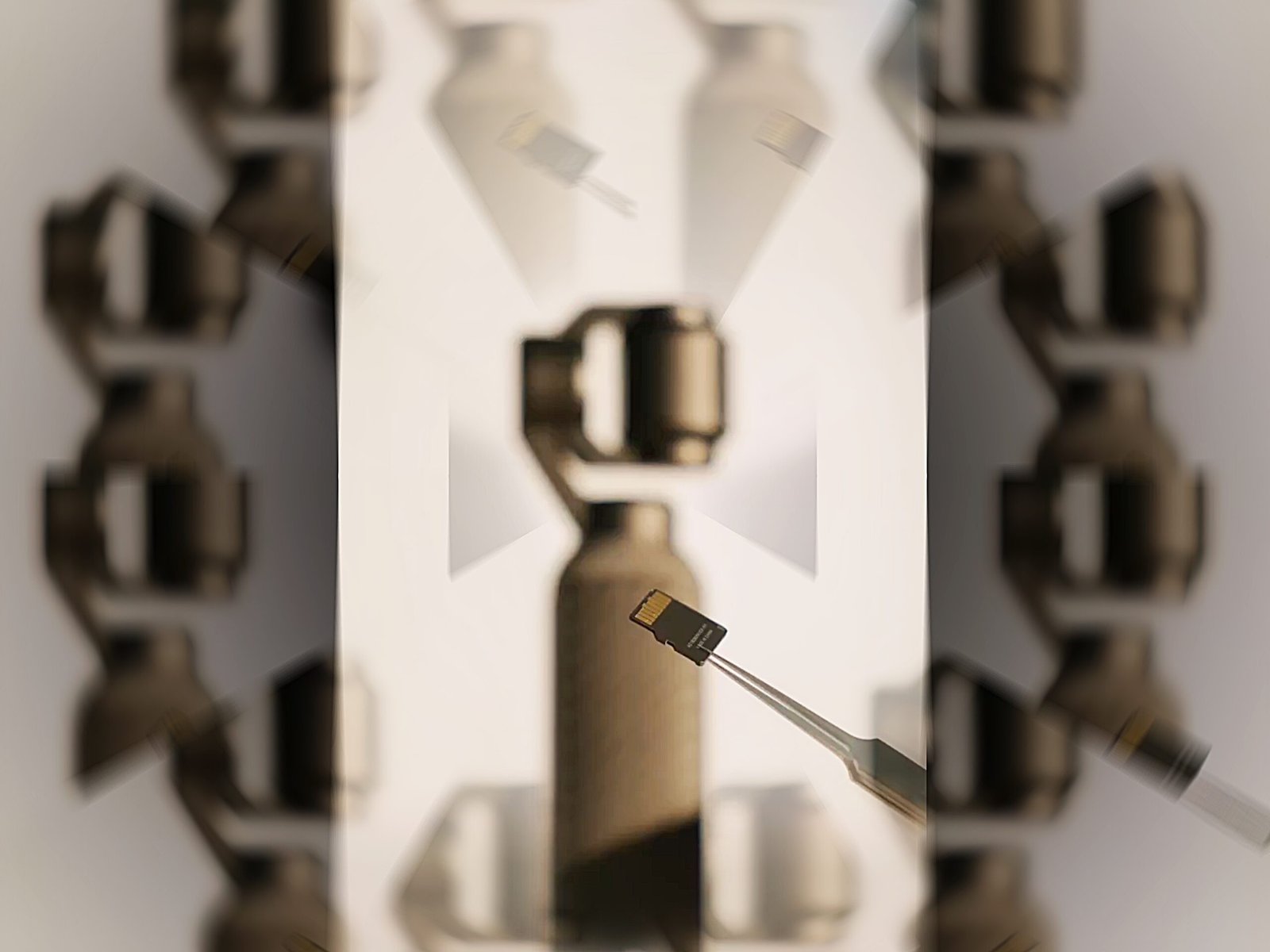 The DJI Osmo Pocket 4 in action, with a photographer using the device to capture stunning footage in the UK countryside, highlighting the importance of expandable storage and the microSD card slot