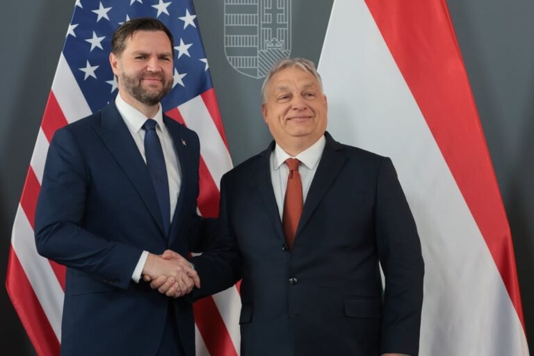 A photo of Viktor Orbán and Donald Trump shaking hands, with a Hungarian flag in the background. The image represents the close relationship between the two leaders, and the potential impact of Trump's support on the Hungary election. The election is a crucial moment for Hungary, and the outcome will have significant implications for the country's future. The image is a symbol of the complex and often controversial relationship between Hungary and the US.