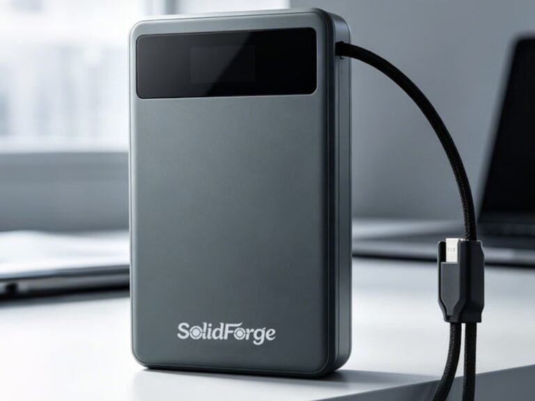 The SolidForge power bank, featuring a rugged design and MagSafe support, is the perfect accessory for UK residents looking for a safe and reliable portable charger, with a solid-state design that prioritises safety and durability