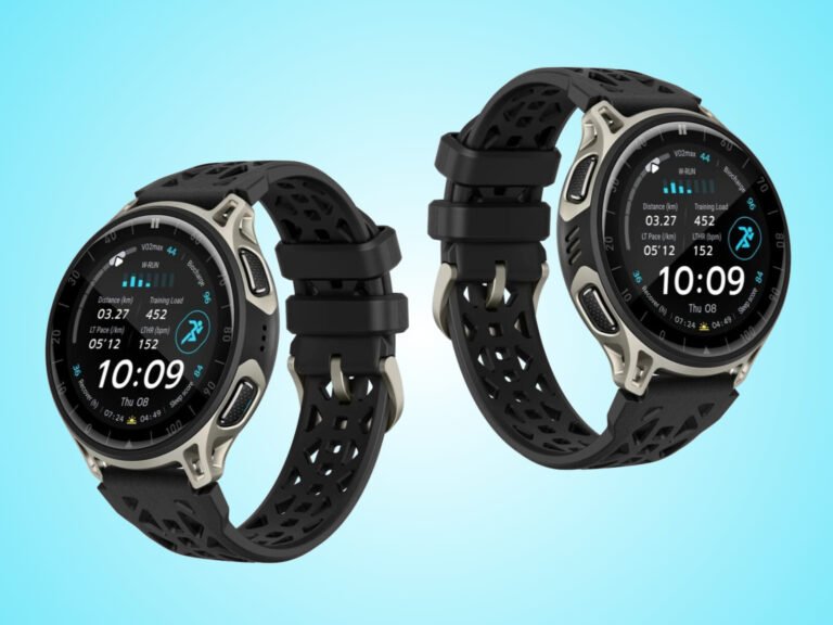 The Amazfit Cheetah 2 Pro smartwatch, featuring a stunning colour display and durable construction, perfect for fitness enthusiasts and tech aficionados in the UK, with a focus on smartwatch features and wearable technology